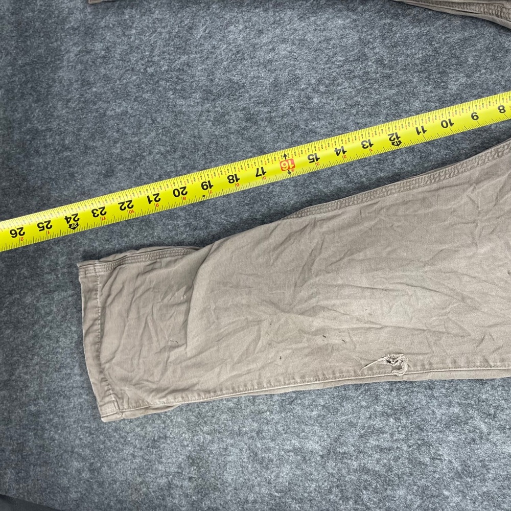 Carhartt Pants Mens 33x30 Canvas Work Pants Straight Leg Distressed Carpenter - Picture 5 of 16